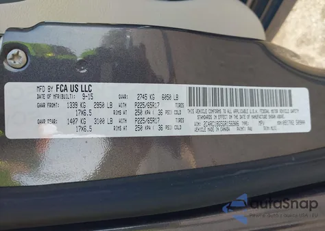 2016 Chrysler Town & Country Touring z USA, uszkodzony, nr VIN 2C4RC1BG5GR156906